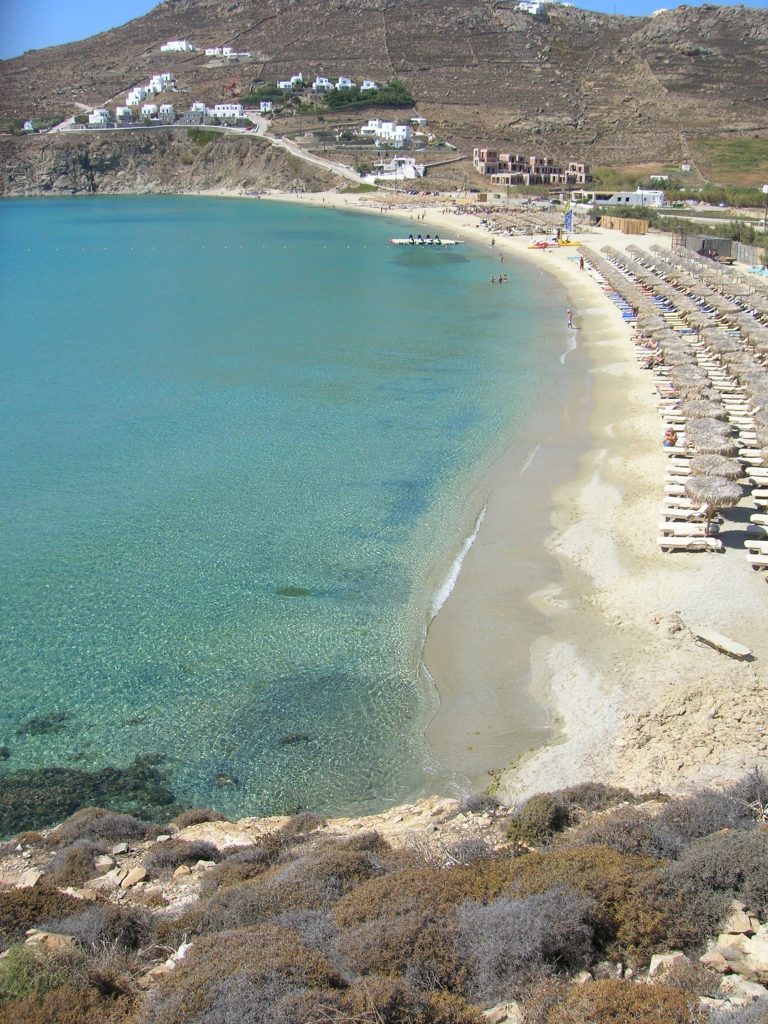 spiaggia kalo livadi mykonos