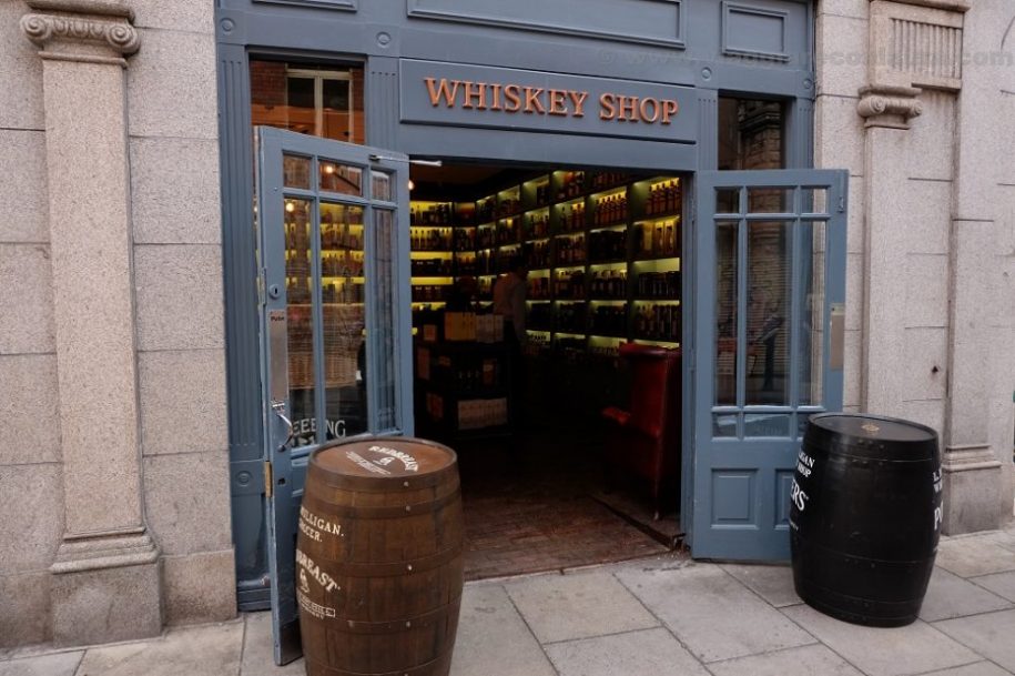whiskey shop in dublin