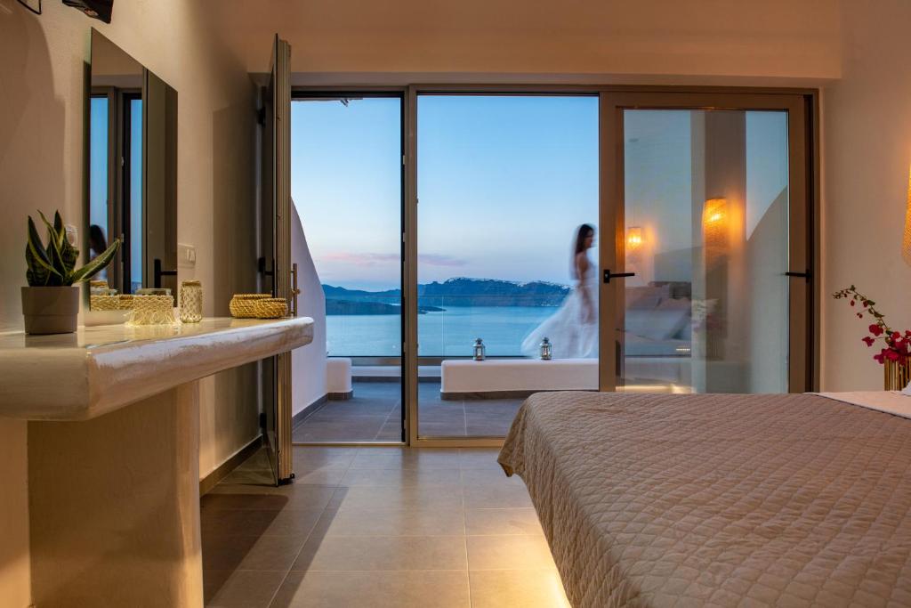 dove alloggiare a santorini blue studio